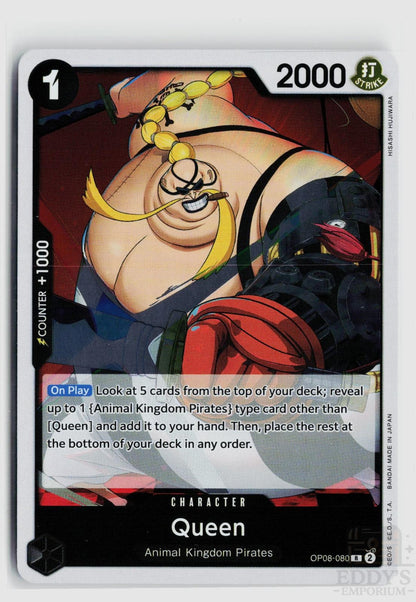 Queen OP08-080 Two Legends One Piece Foil Rare
