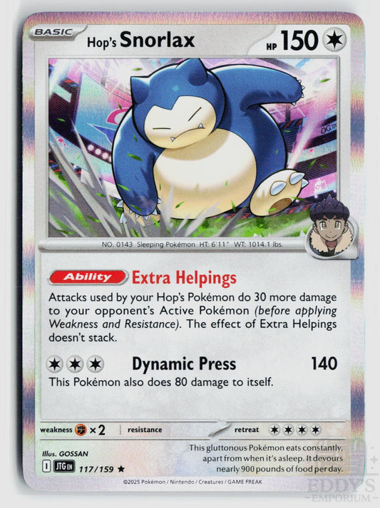 Hop's Snorlax 117/159 Journey Together Pokemon Holo