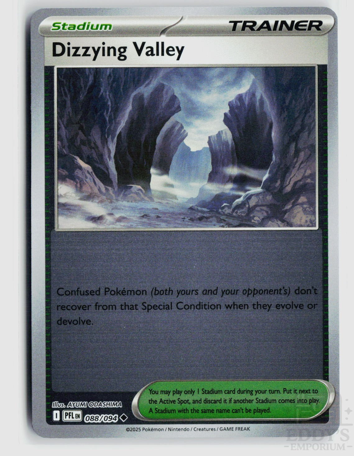 Dizzying Valley 088/094 Phantasmal Flames Pokemon Reverse Holo