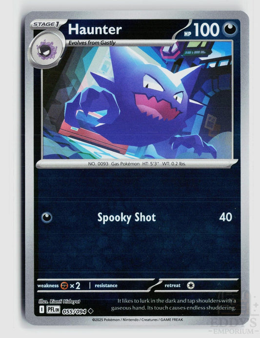 Haunter 055/094 Phantasmal Flames Pokemon Reverse Holo