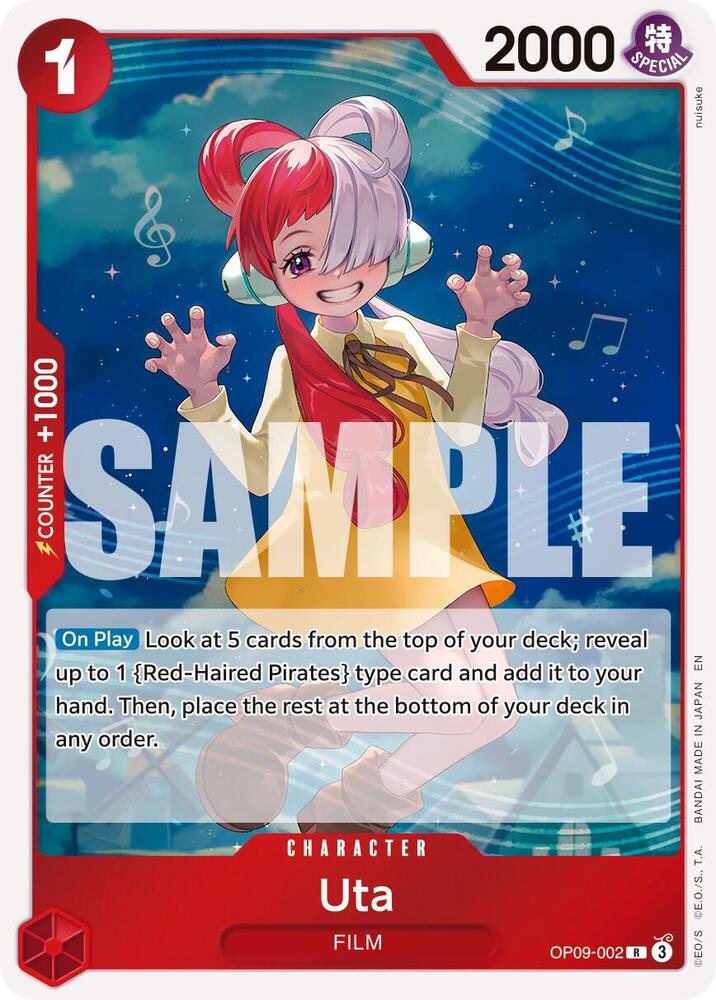Uta (Reprint) OP09-002 Premium Booster -The Best- Vol. 2 One Piece Foil Rare