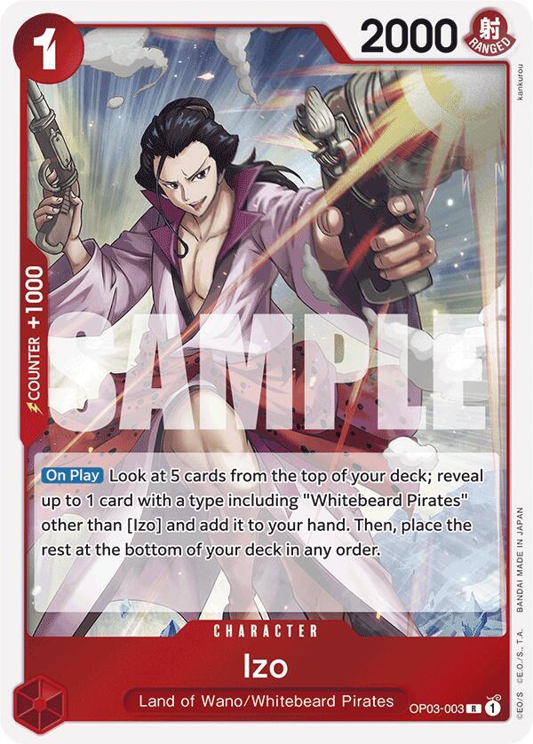 Izo (Reprint) OP03-003 Premium Booster -The Best- One Piece Foil Rare