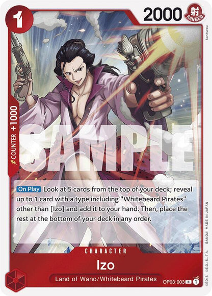 Izo (Reprint) OP03-003 Premium Booster -The Best- One Piece Foil Rare