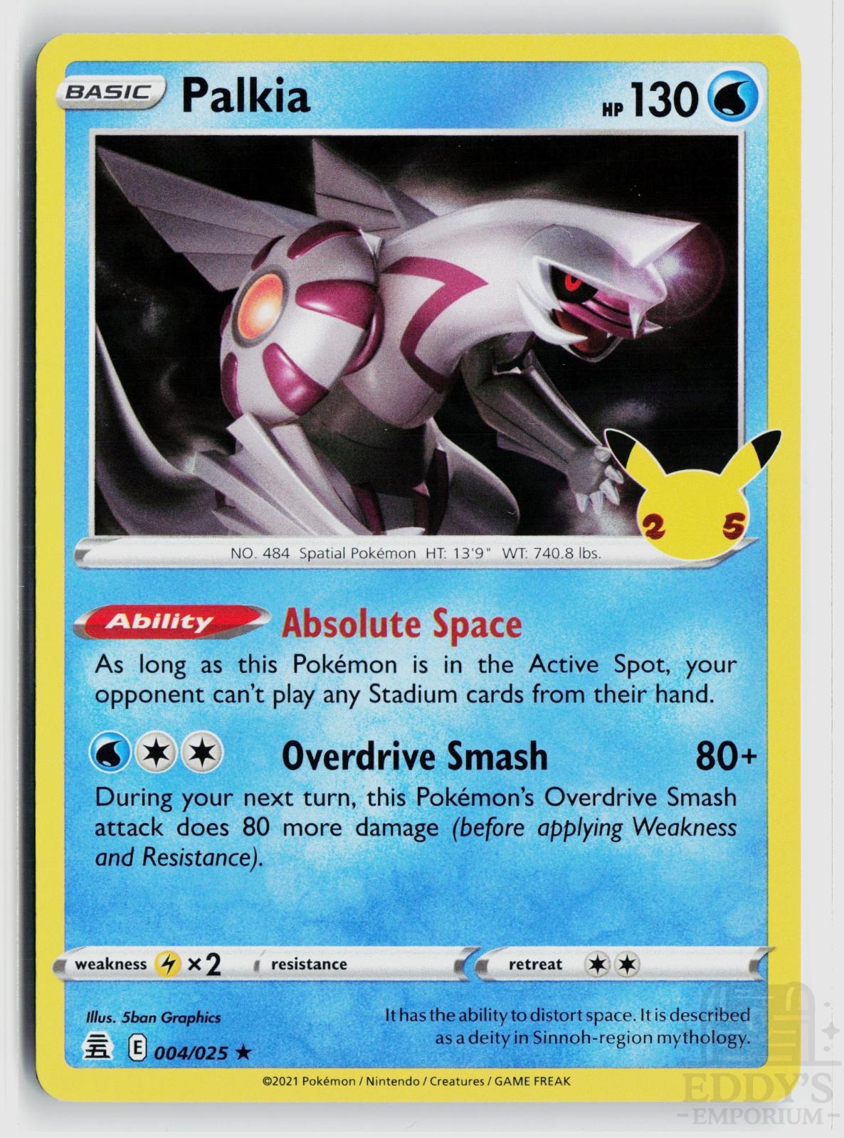 Palkia 004/025 Celebrations Pokemon Holo Rare NM