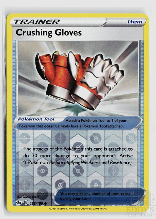 Crushing Gloves 133/198 Chilling Reign Pokemon Reverse Holo