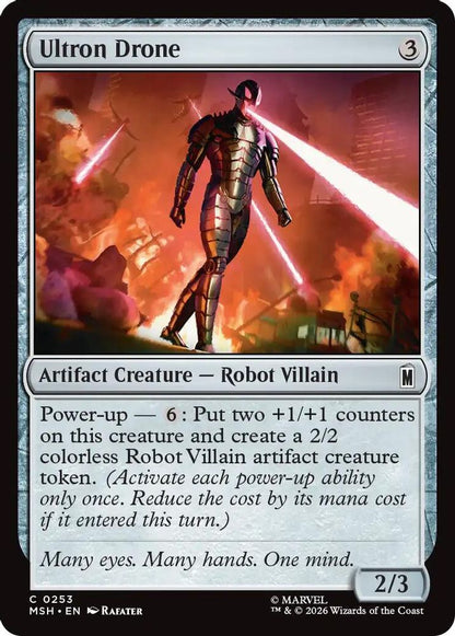 Ultron Drone 253 Marvel Super Heroes Magic: The Gathering Foil Common