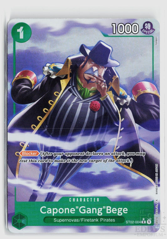 Capone"Gang"Bege (Alternate Art) ST02-004 Premium Booster -The Best- One Piece Foil