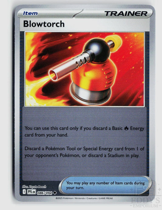 Blowtorch 086/094 Phantasmal Flames Pokemon Reverse Holo