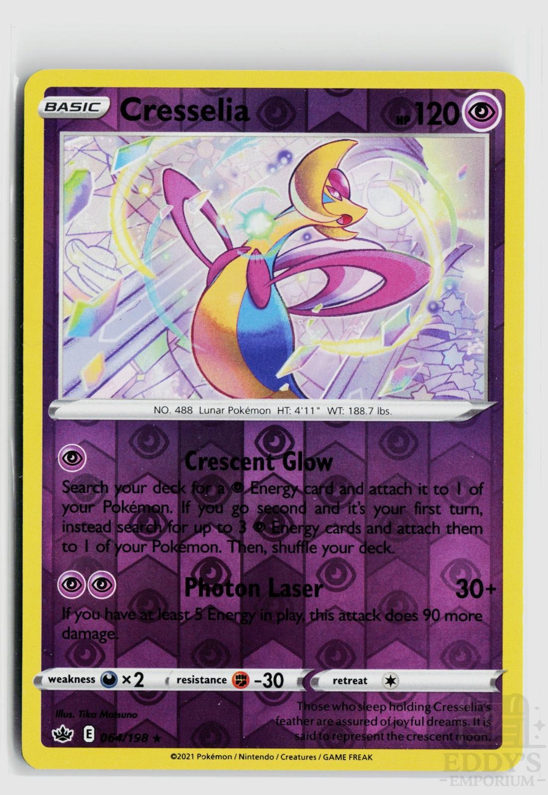 Cresselia 064/198 Chilling Reign Pokemon Reverse Holo Rare NM