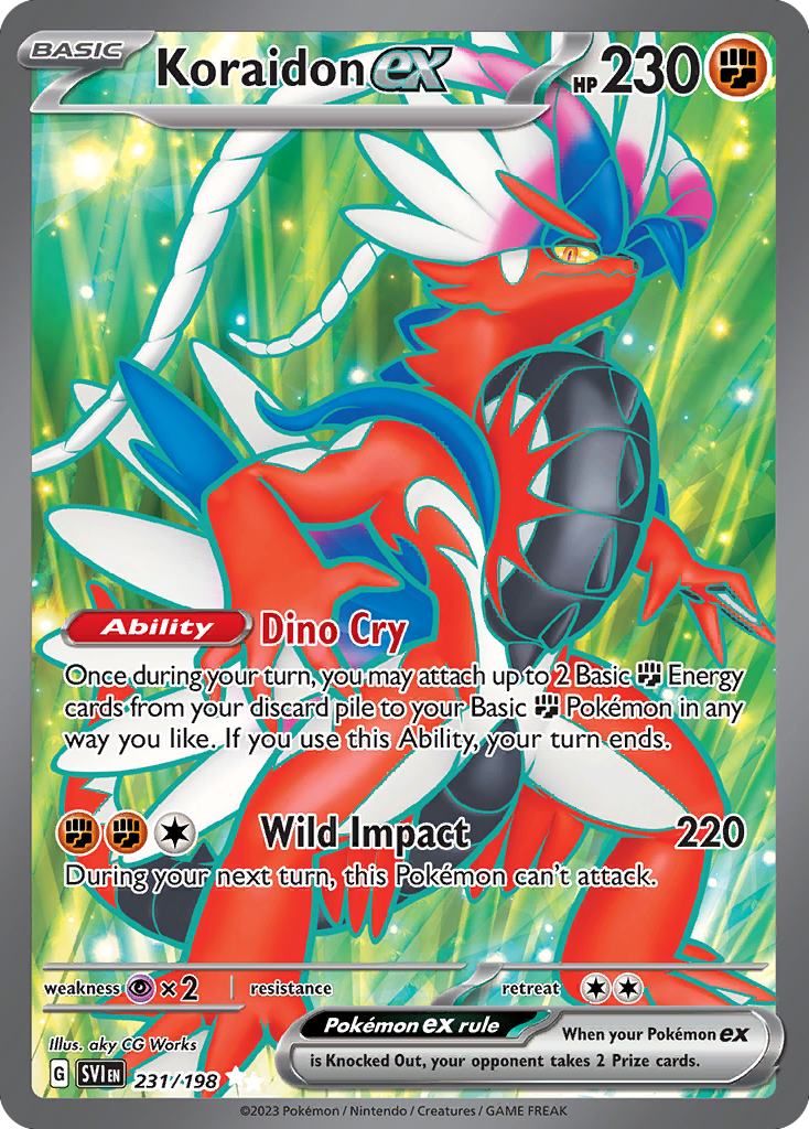 Koraidon ex 231/198 Scarlet & Violet Pokemon Holo Ultra Rare