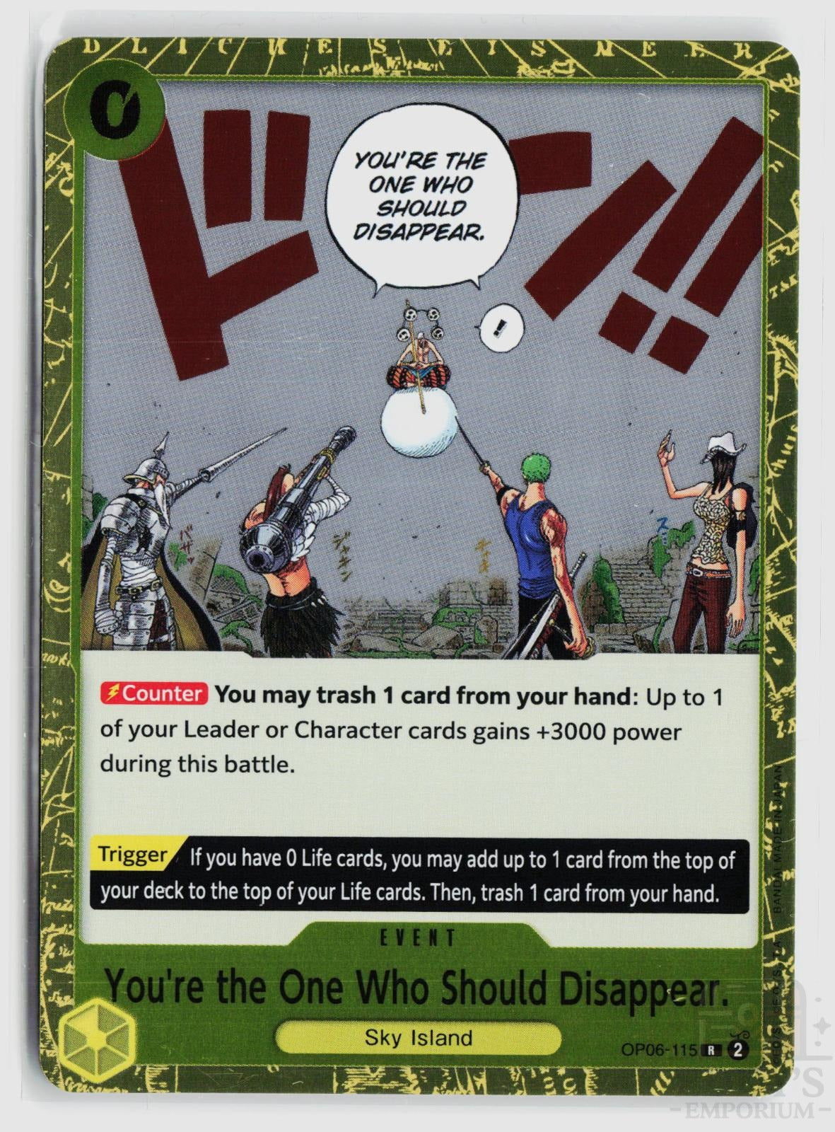 You're the One Who Should Disappear (Reprint) OP06-115 Premium Booster -The Best- Vol. 2 One Piece Foil