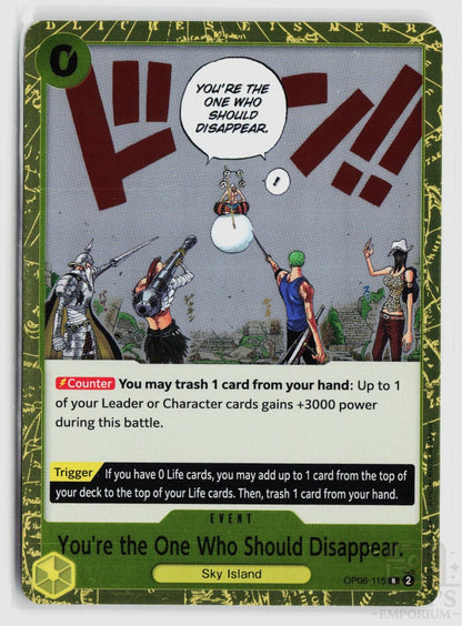 You're the One Who Should Disappear (Reprint) OP06-115 Premium Booster -The Best- Vol. 2 One Piece Foil