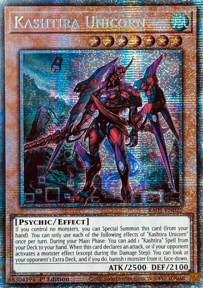 Kashtira Unicorn (Starlight Rare) RA05-EN025 Yu-Gi-Oh Rarity Collection 5