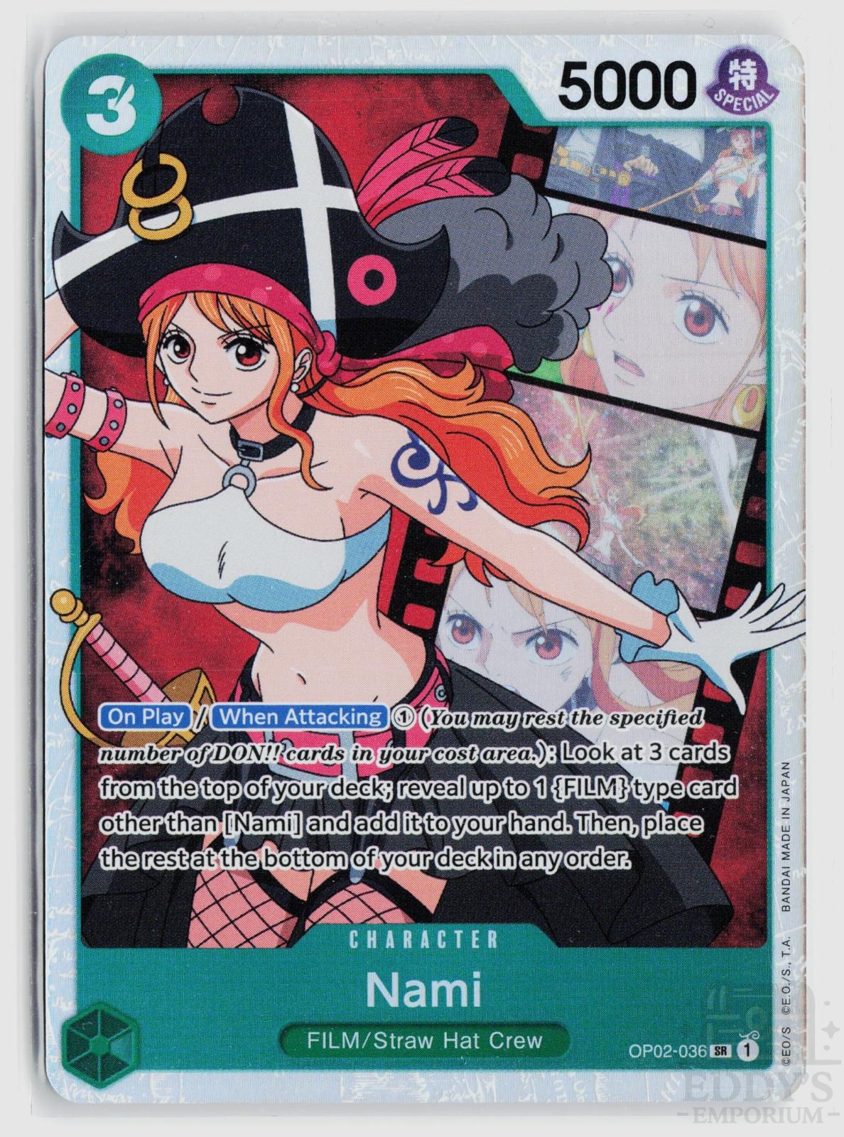 Nami OP02-036 Paramount War One Piece Foil Super Rare