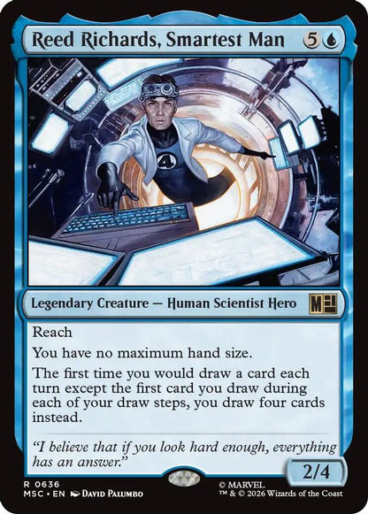 Reed Richards, Smartest Man 636 Commander: Marvel Super Heroes Magic: The Gathering