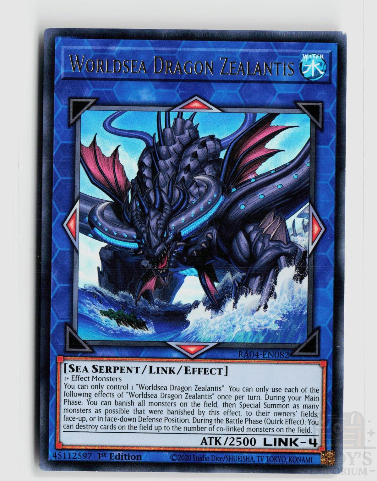 Worldsea Dragon Zealantis (UR) RA04-EN082 Quarter Century Stampede Yu-Gi-Oh 1st Edition NM