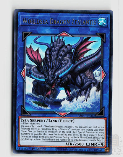 Worldsea Dragon Zealantis (UR) RA04-EN082 Quarter Century Stampede Yu-Gi-Oh 1st Edition NM