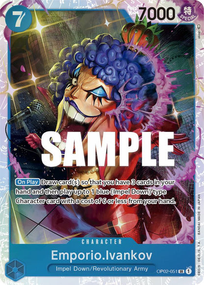 Emporio.Ivankov (051) OP02-051 Paramount War One Piece Foil Super Rare