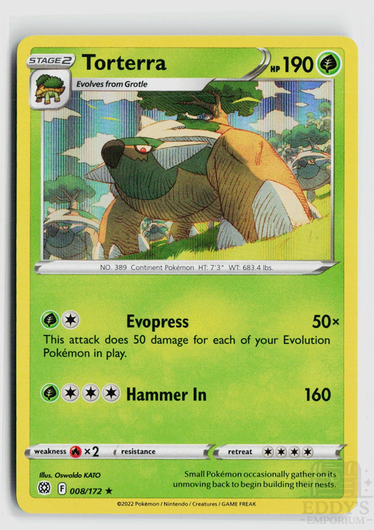 Torterra 008/172 Brilliant Stars Pokemon Holo