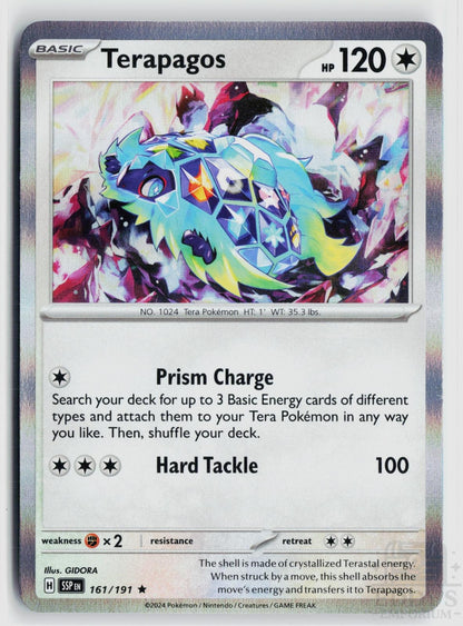 Terapagos 161/191 Surging Sparks Pokemon Holo Rare NM