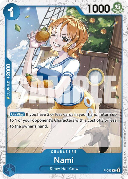 Nami (P-053) (Jolly Roger Foil) P-053 Premium Booster -The Best- One Piece Promo