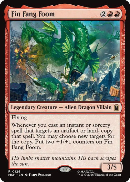 Fin Fang Foom 129 Marvel Super Heroes Magic: The Gathering Rare
