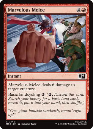 Marvelous Melee 549 Magic: The Gathering Commander: Marvel Super Heroes