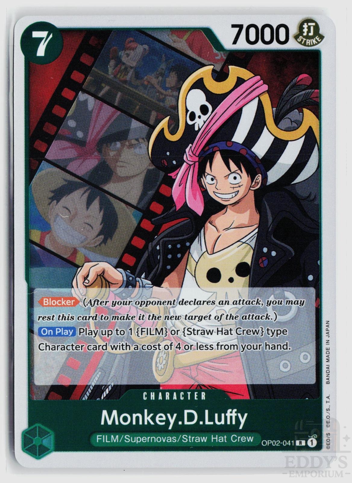 Monkey.D.Luffy (041) OP02-041 Paramount War One Piece Foil Rare