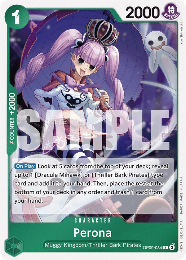 Perona OP09-034 Emperors in the New World One Piece Foil Rare