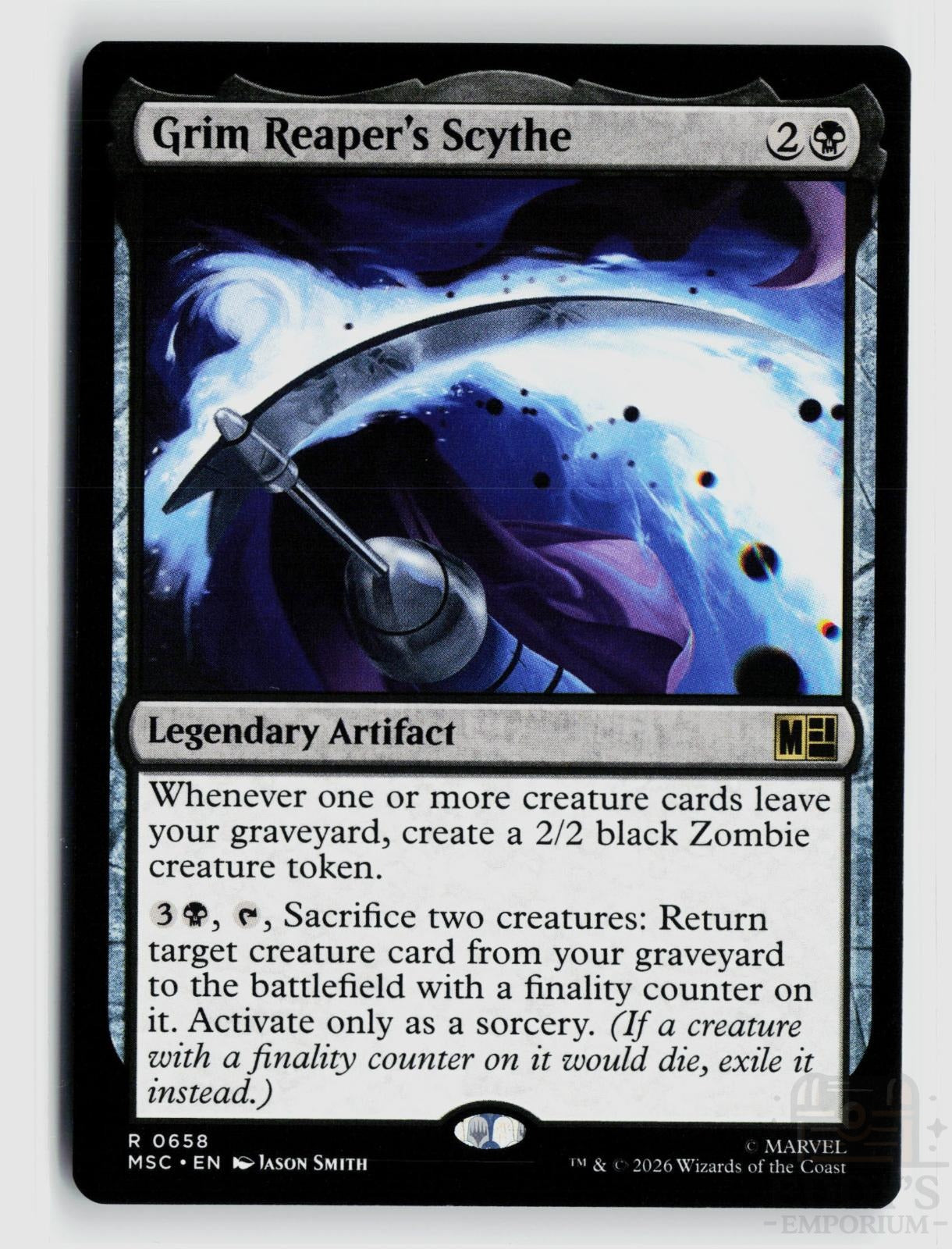 Grim Reaper's Scythe 658 Commander: Marvel Super Heroes Magic: The Gathering