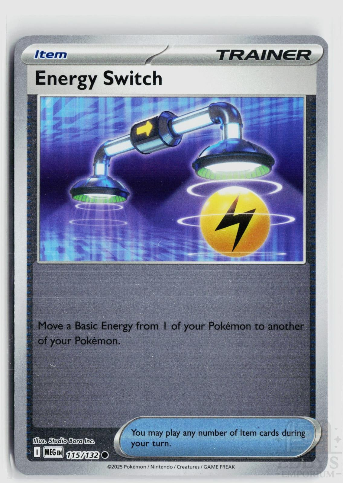 Energy Switch 115/132 Mega Evolution Pokemon Reverse Holo Common NM