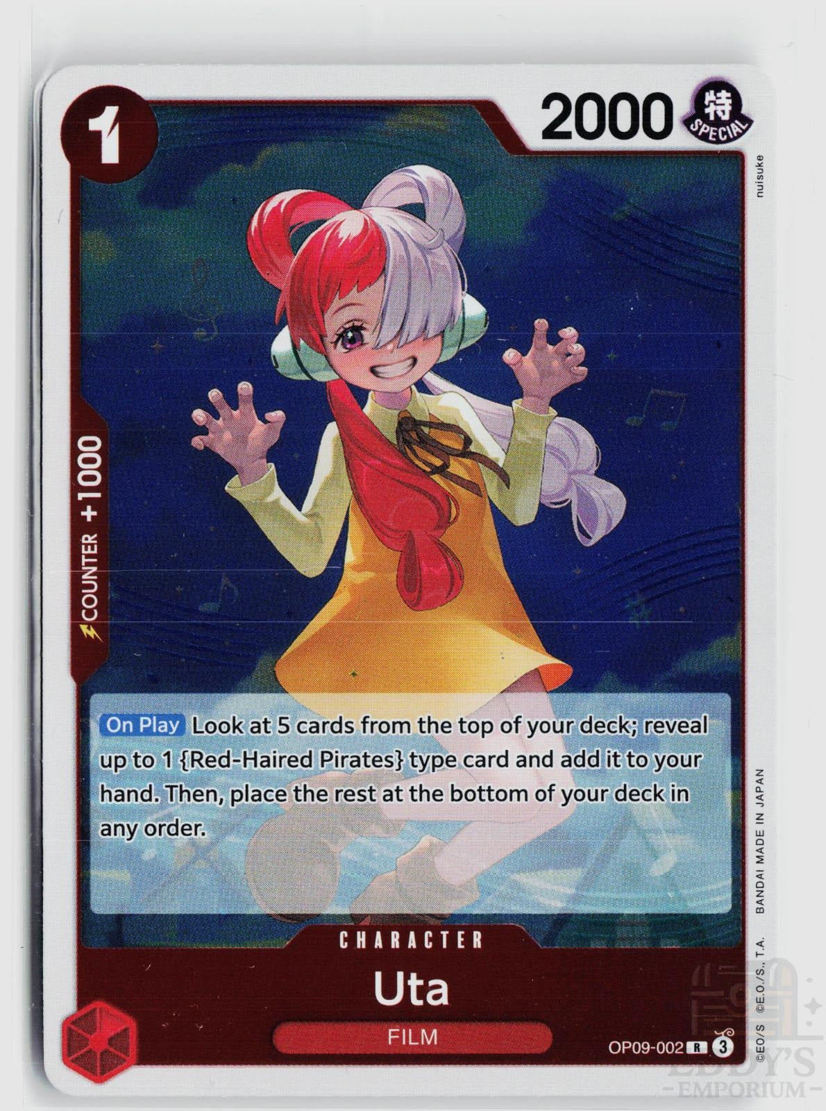 Uta (Reprint) OP09-002 Premium Booster -The Best- Vol. 2 One Piece Foil Rare