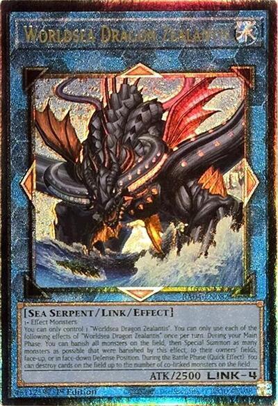 Worldsea Dragon Zealantis (PUR) RA04-EN082 Quarter Century Stampede Yu-Gi-Oh 1st Edition NM