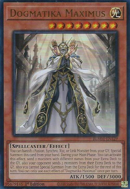 Dogmatika Maximus BLMM-EN129 Battles of Legend: Monster Mayhem Yu-Gi-Oh 1st Edition NM