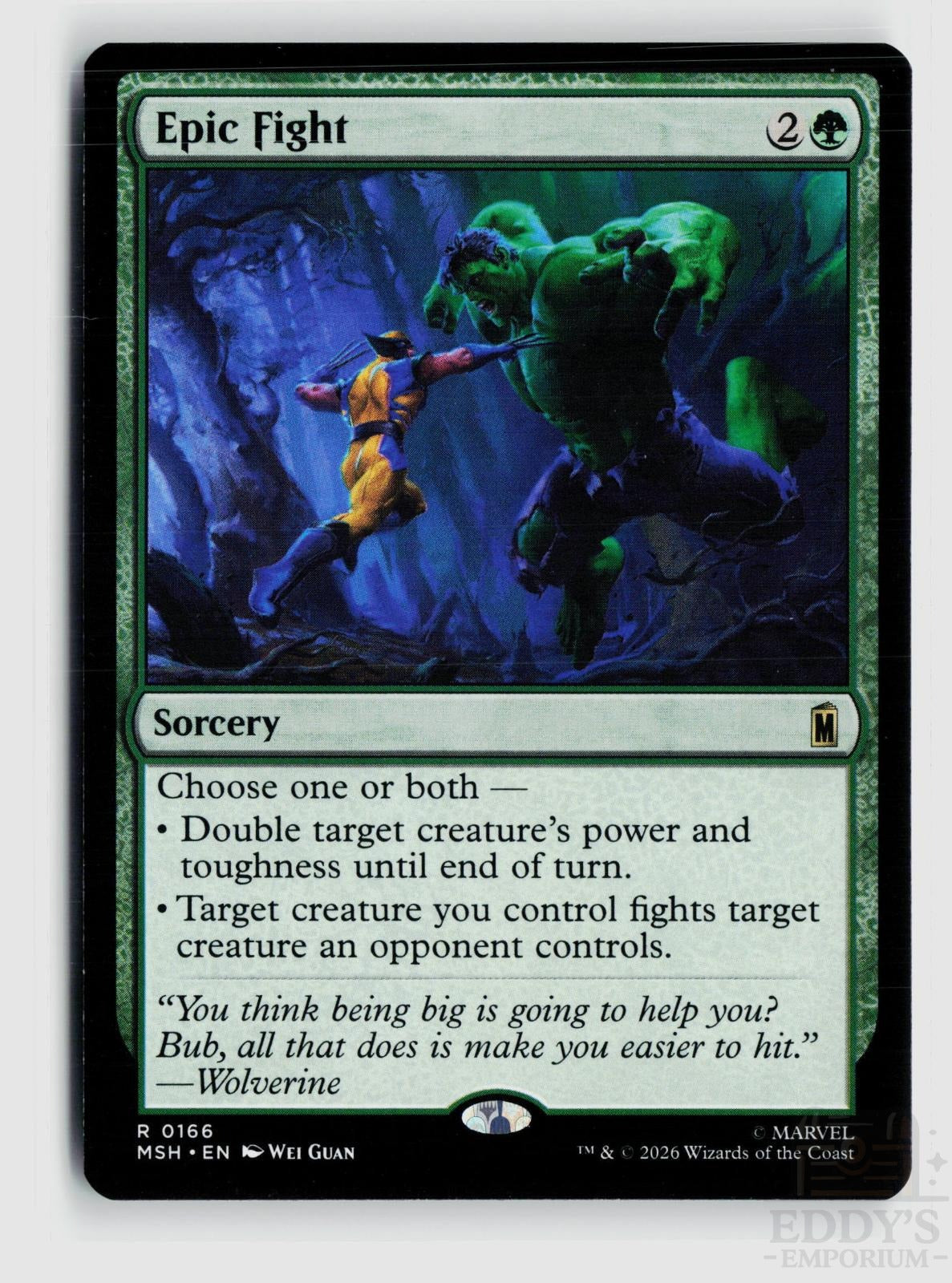 Epic Fight 166 Marvel Super Heroes Magic: The Gathering Rare