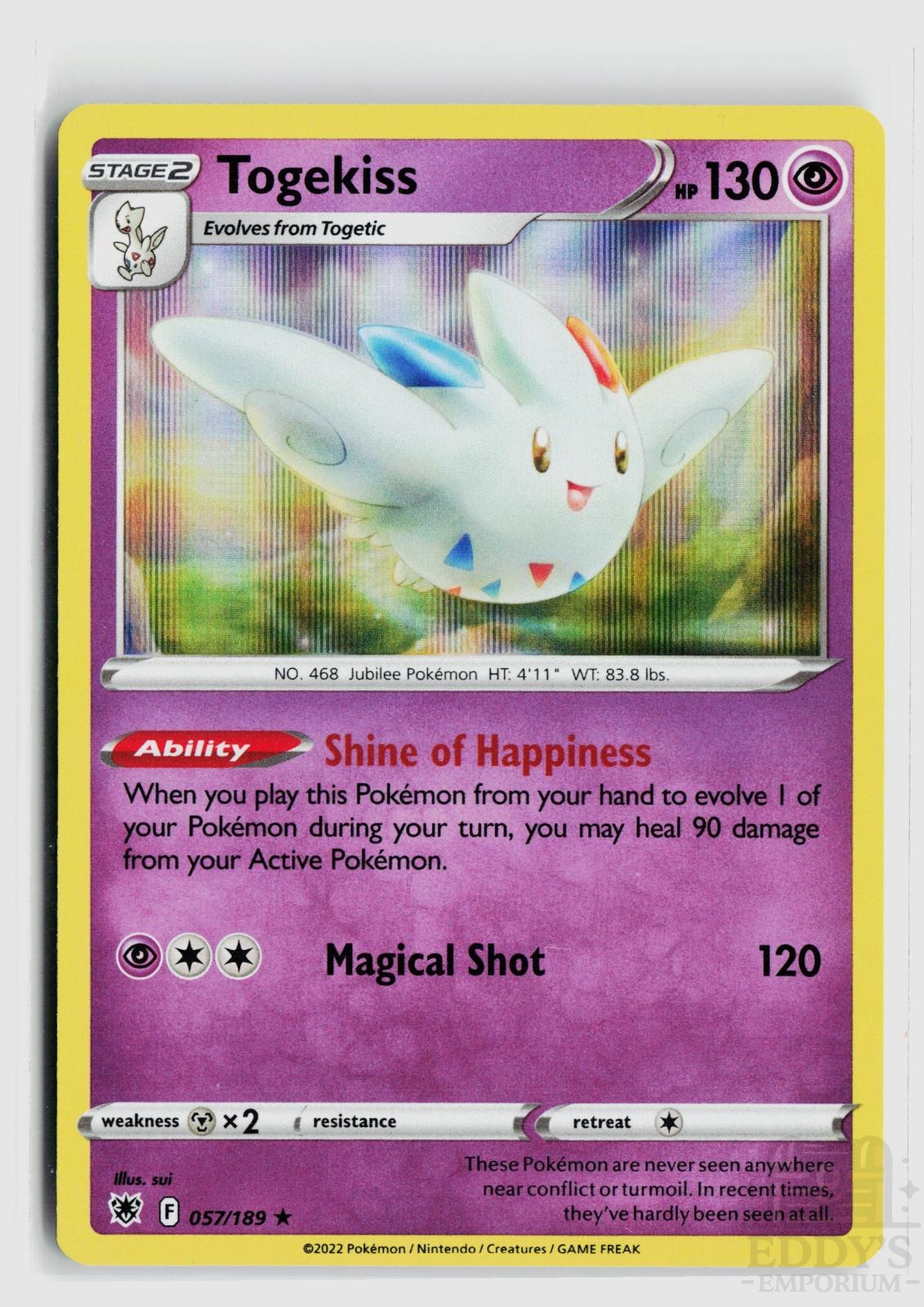 Togekiss 057/189 Astral Radiance Pokemon Holo Rare NM