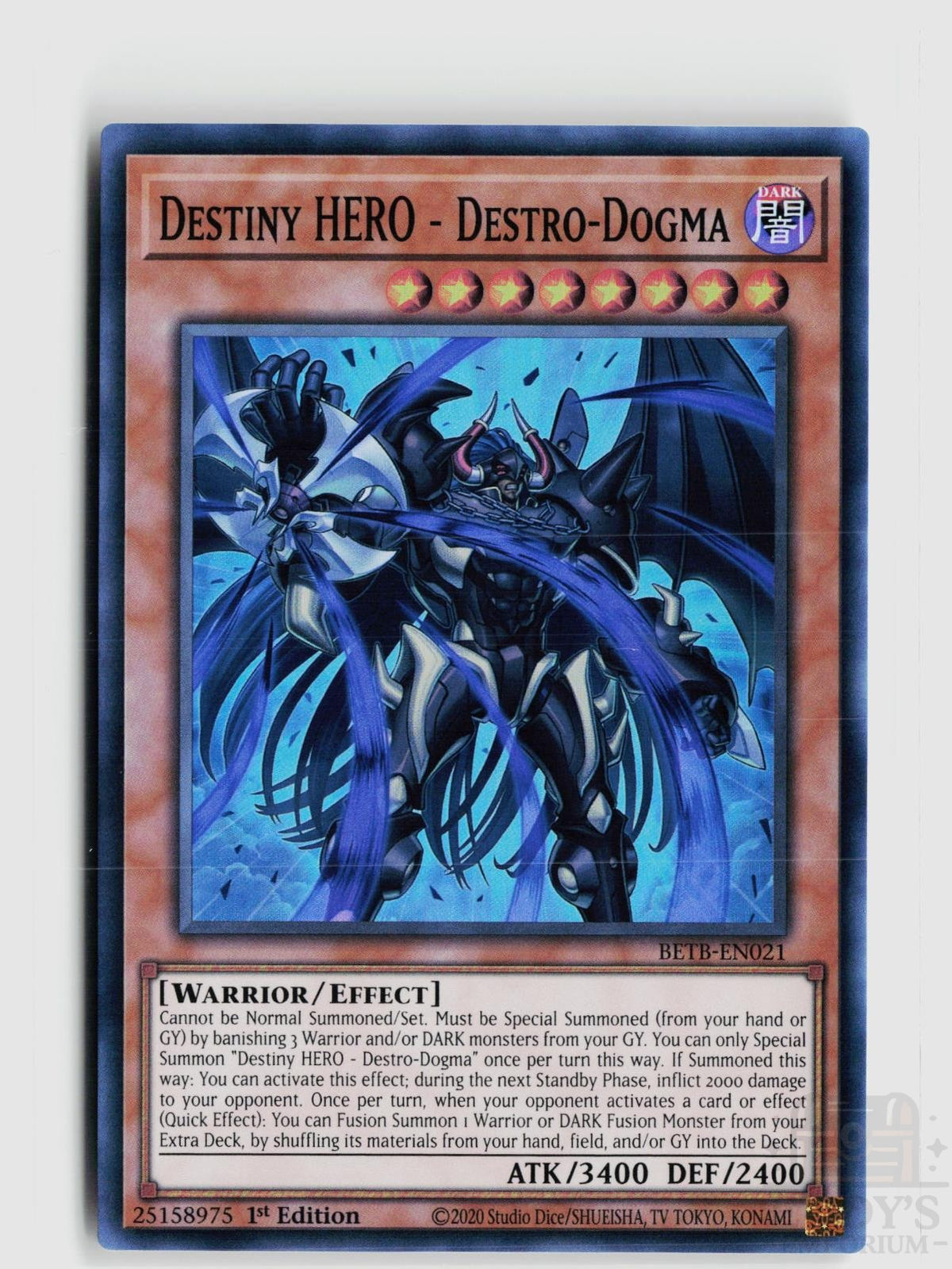 Destiny HERO - Destro-Dogma BETB-EN021 Beyond the Brave Yu-Gi-Oh 1st Edition NM