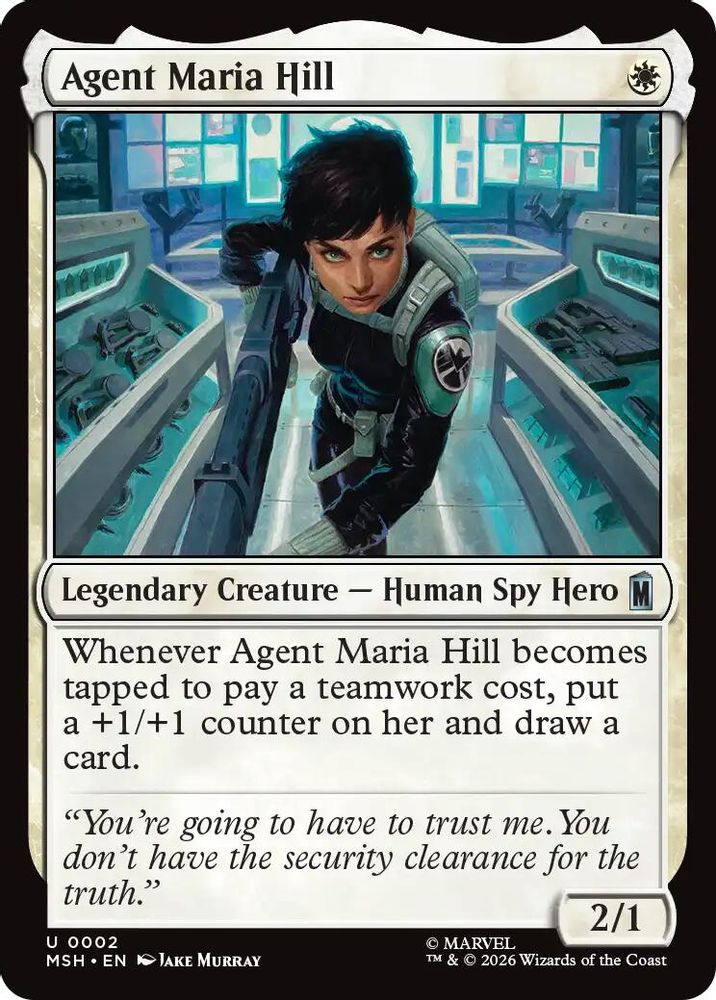Agent Maria Hill 2 Marvel Super Heroes Magic: The Gathering Foil