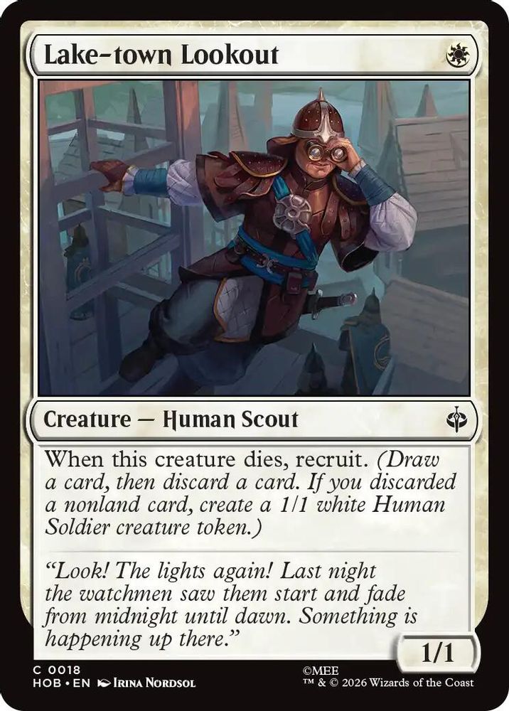 Lake-town Lookout 18 The Hobbit Magic: The Gathering Foil Common