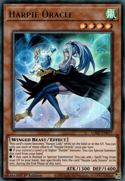 Harpie Oracle LDS2-EN077 Legendary Duelists: Season 2 Yu-Gi-Oh 1st Edition NM