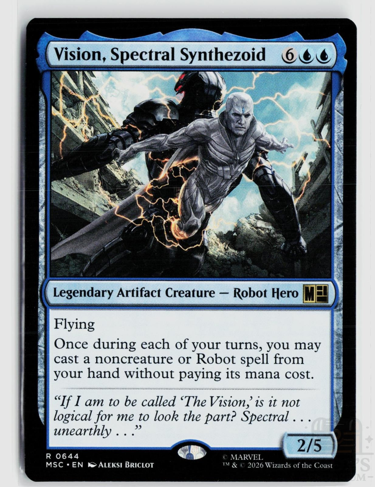 Vision, Spectral Synthezoid 644 Commander: Marvel Super Heroes Magic: The Gathering
