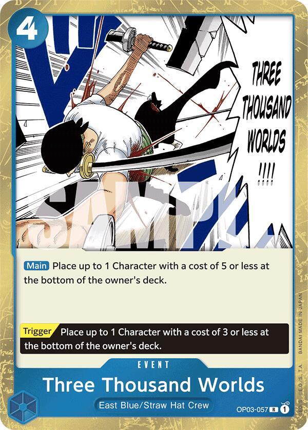 Three Thousand Worlds (Jolly Roger Foil) OP03-057 Premium Booster -The Best- One Piece