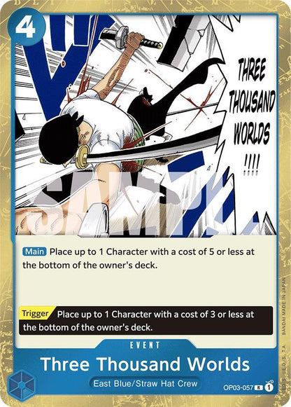 Three Thousand Worlds (Jolly Roger Foil) OP03-057 Premium Booster -The Best- One Piece