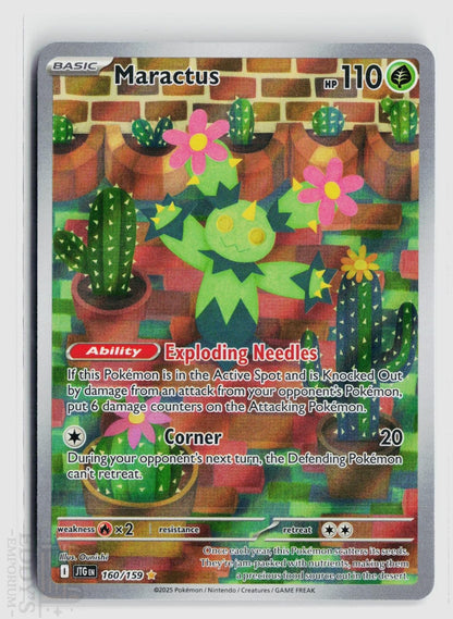 Maractus 160/159 Journey Together Pokemon Holo Illustration Rare