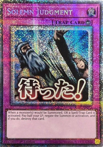 Solemn Judgment (Starlight Rare) RA05-EN124 Yu-Gi-Oh Rarity Collection 5