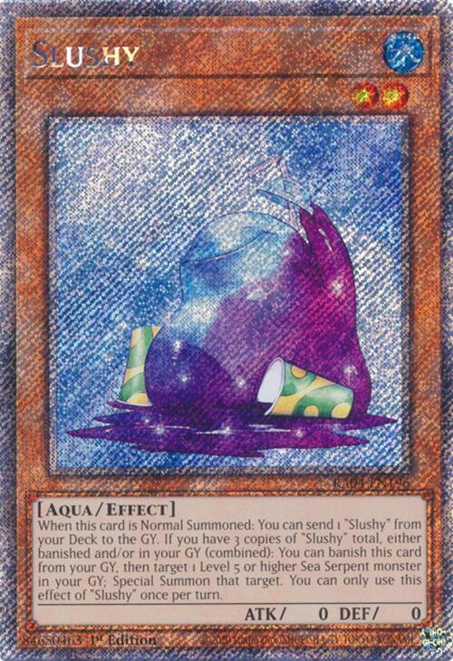 Slushy (Platinum Secret Rare) RA04-EN196 Quarter Century Stampede Yu-Gi-Oh 1st Edition NM