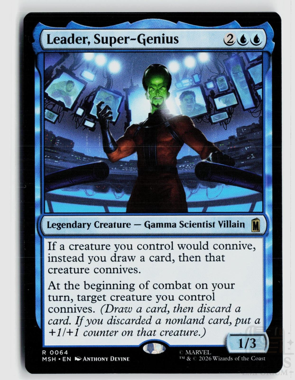 Leader, Super-Genius 64 Marvel Super Heroes Magic: The Gathering