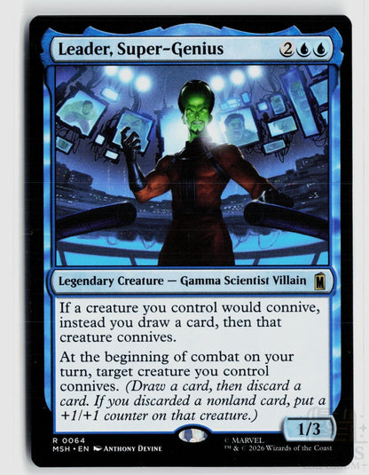 Leader, Super-Genius 64 Marvel Super Heroes Magic: The Gathering