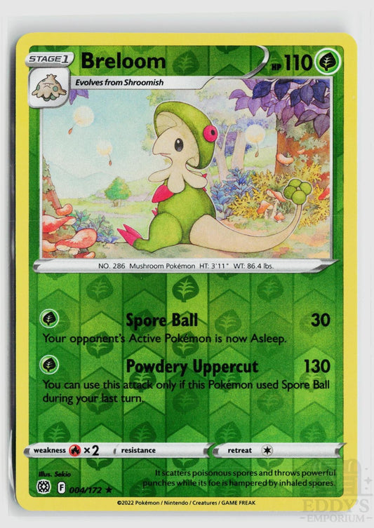 Breloom 004/172 Brilliant Stars Pokemon Reverse Holo