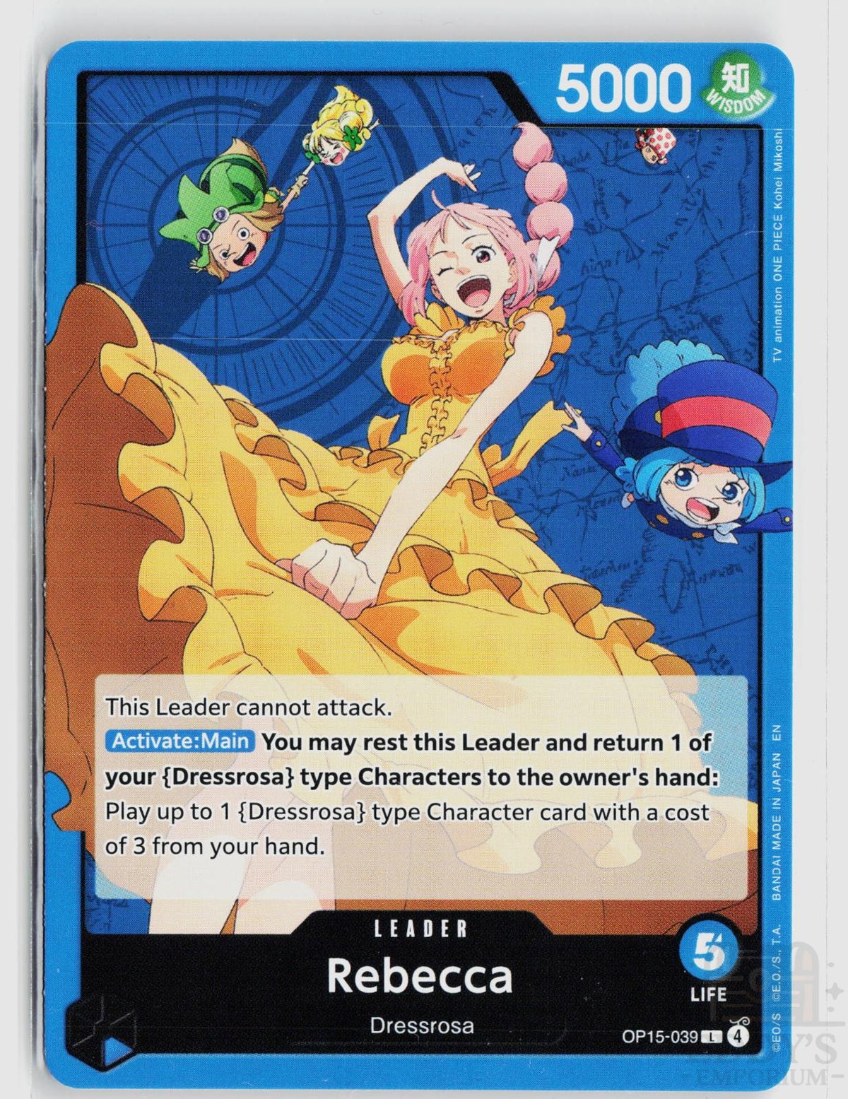 Rebecca OP15-039 Adventure on Kami's Island One Piece Leader